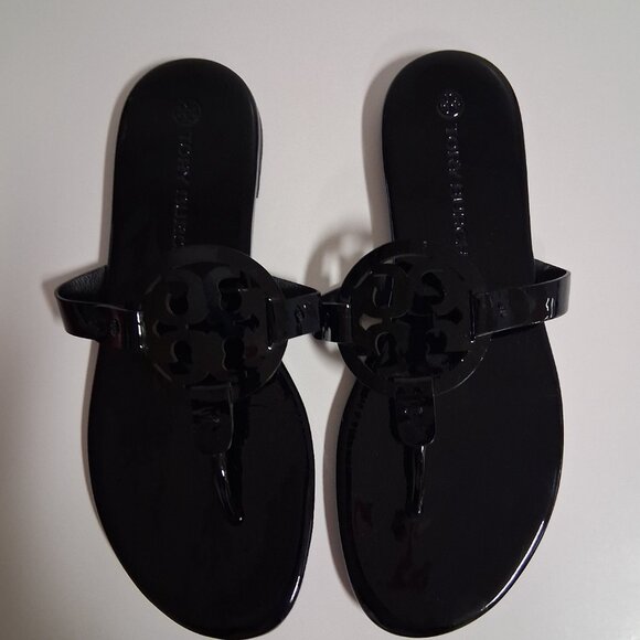 Tory Burch Shoes - Tory Burch Miller Patent Leather Sandals Size 8 Used In Good condition